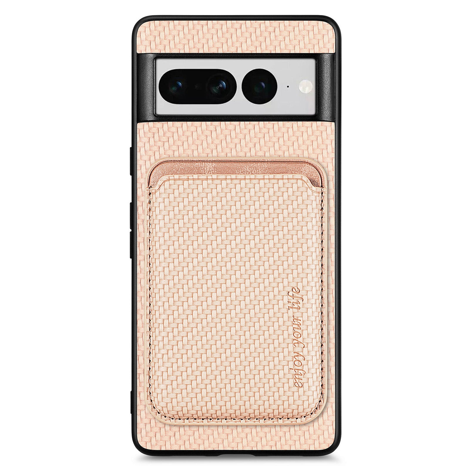For Google Pixel 7 Pro 5G Carbon Fiber Texture Phone Case Detachable 2-in-1 Magnetic Card Holder Protective Cover For Google Pixel 7 Pro 5G Carbon Fiber Texture Phone Case Detachable 2-in-1 Magnetic Card Holder Protective Cover
